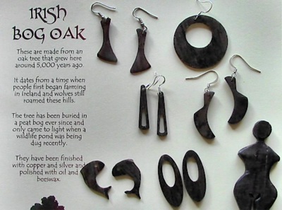 bog oak earrings